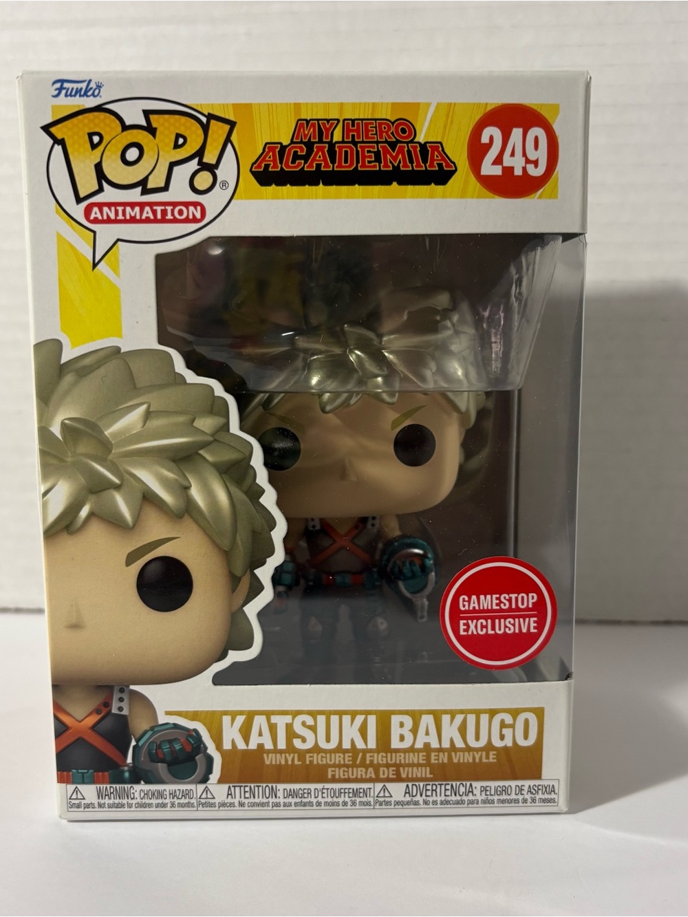 Funko POP Anime My Hero Academia Katsuki Bakugo GameStop Exclusive 249